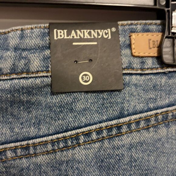 BlankNYC denim rhinestone fringe skirt Size 30 new with tags - Picture 6 of 6